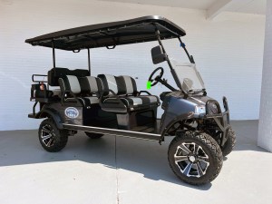 Evolution Forester 6 Plus Limo Charcoal Golf Cart